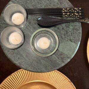 Green Marble Lazy Susan